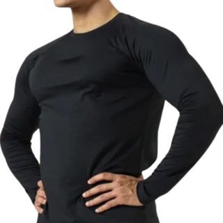 Camiseta Preta Masculino Manga Longa com Proteção UV 50+ Térmica em Oferta na Shopee