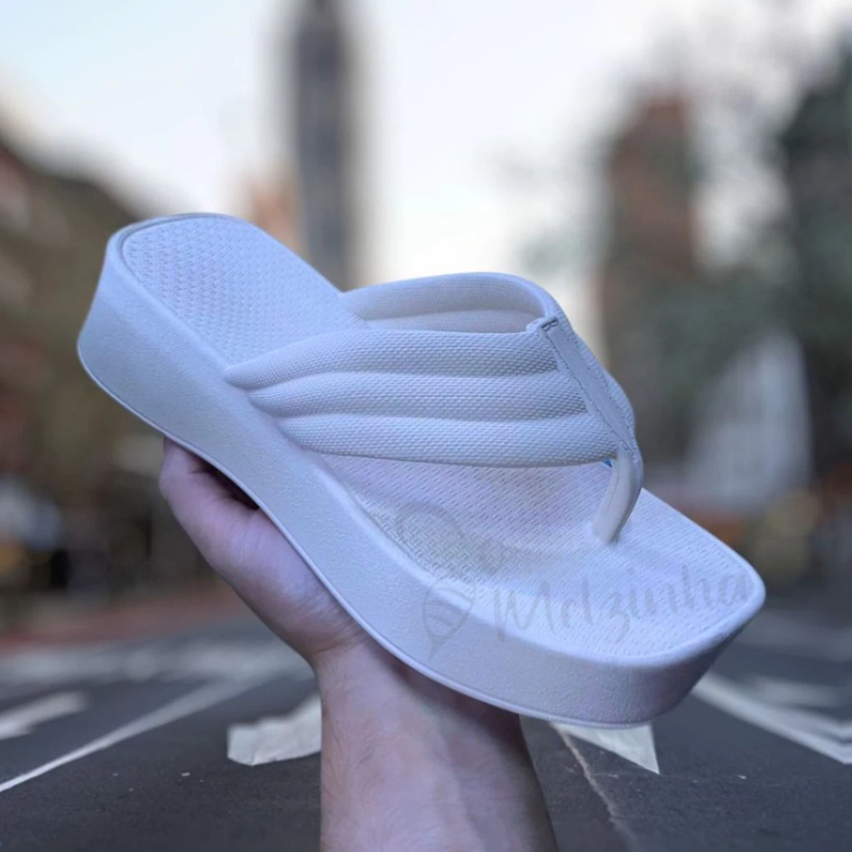 Chinelo Plataforma Ortopedico Nuvem Feminino Delta Baixo Sandalia Feminina Confortavel Blogueirinha