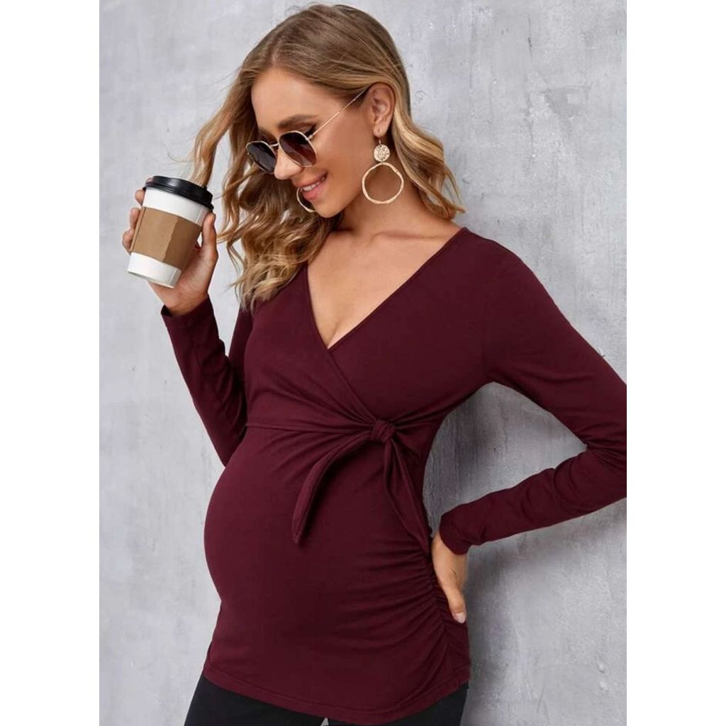 Blusa Manga longa Para Amamentação Cores Premium Gestante Amamentar