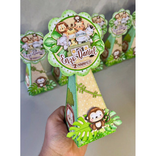Promoção 15 caixas personalizadas/ Safari/ kit festa/ lembrancinha de festa.