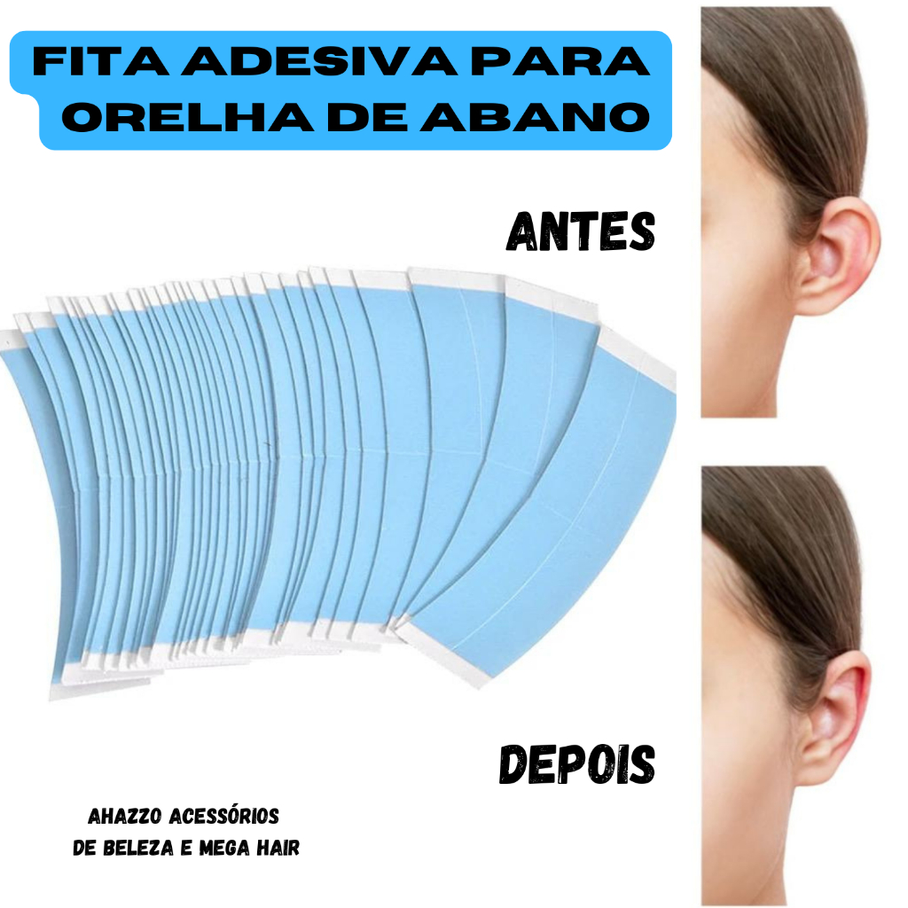 Fita adesiva para Correção de Orelha de Abano Extra forte (10 unid) em Oferta na Shopee