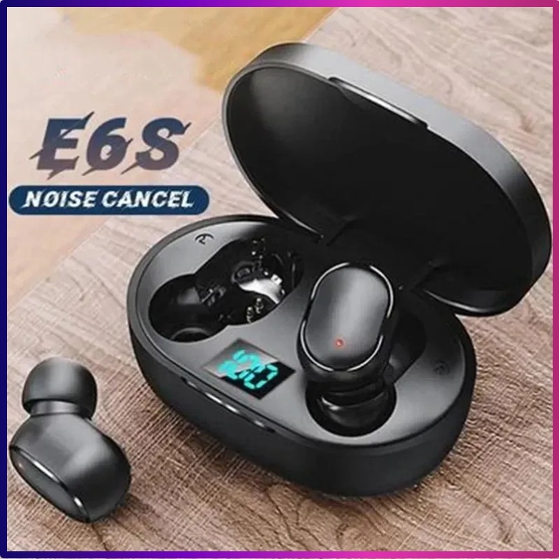 Fone De Ouvido Sem Fio E6s Bluetooth 5.0 Tws Com Tela LED Digital Para Xiaomi Re