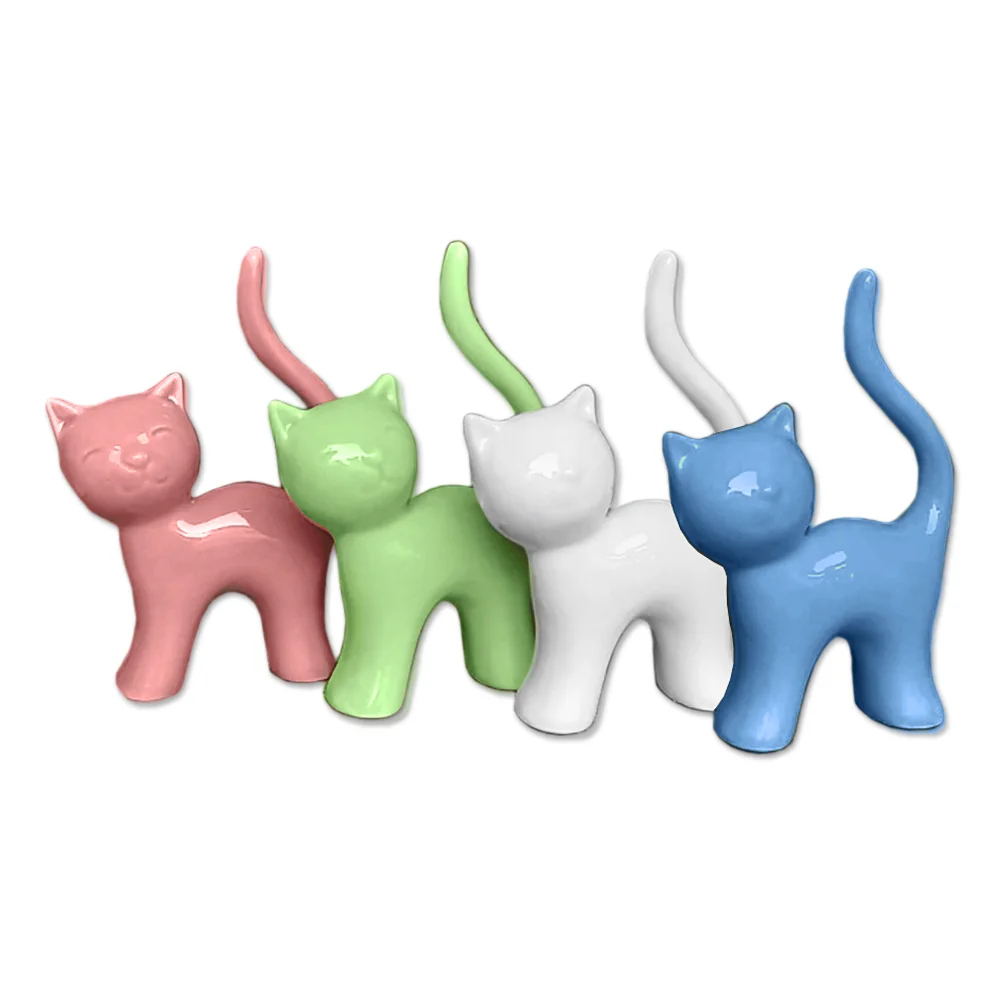 Enfeite Decorativo Gatinho Em Cerâmica Para Decoração em Oferta na Shopee