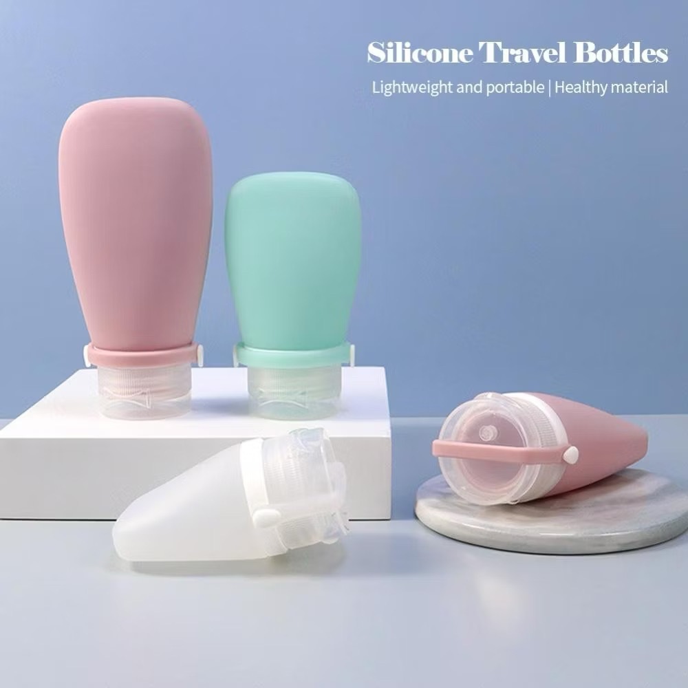 Kit 3 Frasco De Cosmetico 30/60/90ml Silicone Para Viagem Portail Shampoo Creme Loçao Sabonete em Oferta na Shopee