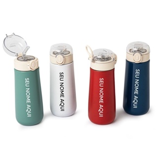 Garrafa térmica inox 500 ml personalizada , Nome logo e profissões em Oferta na Shopee