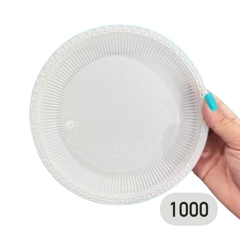 200~1000 unids Prato Sobremesa 15cm Branco descartável - Home & Living