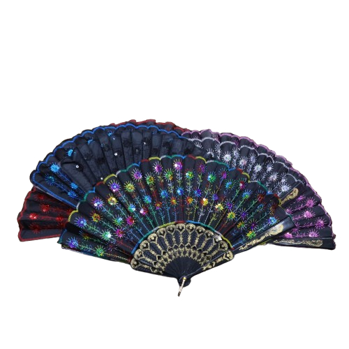 Ventilador de dança de verão estilo chinês antigo ventilador dobrável portátil 23cm