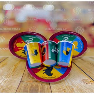 Kit Festa HARRY POTTER 16 Pratos + 16 Copos Descartável 200 Ml Papel - FESTCOLOR em Oferta na Shopee