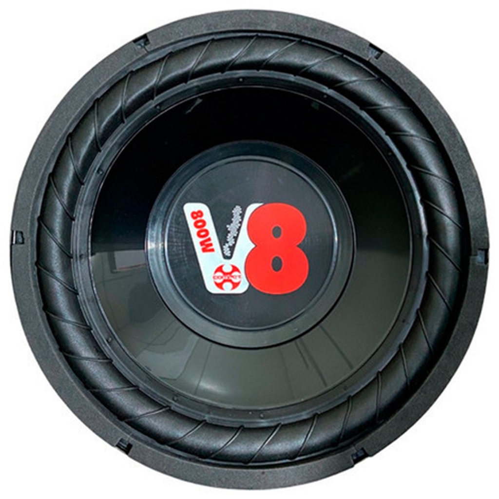 ALTO FALANTE COMPET 12 POL SUBWOOFER STREET V8 200W 4 OHMS CHAPA PRETO