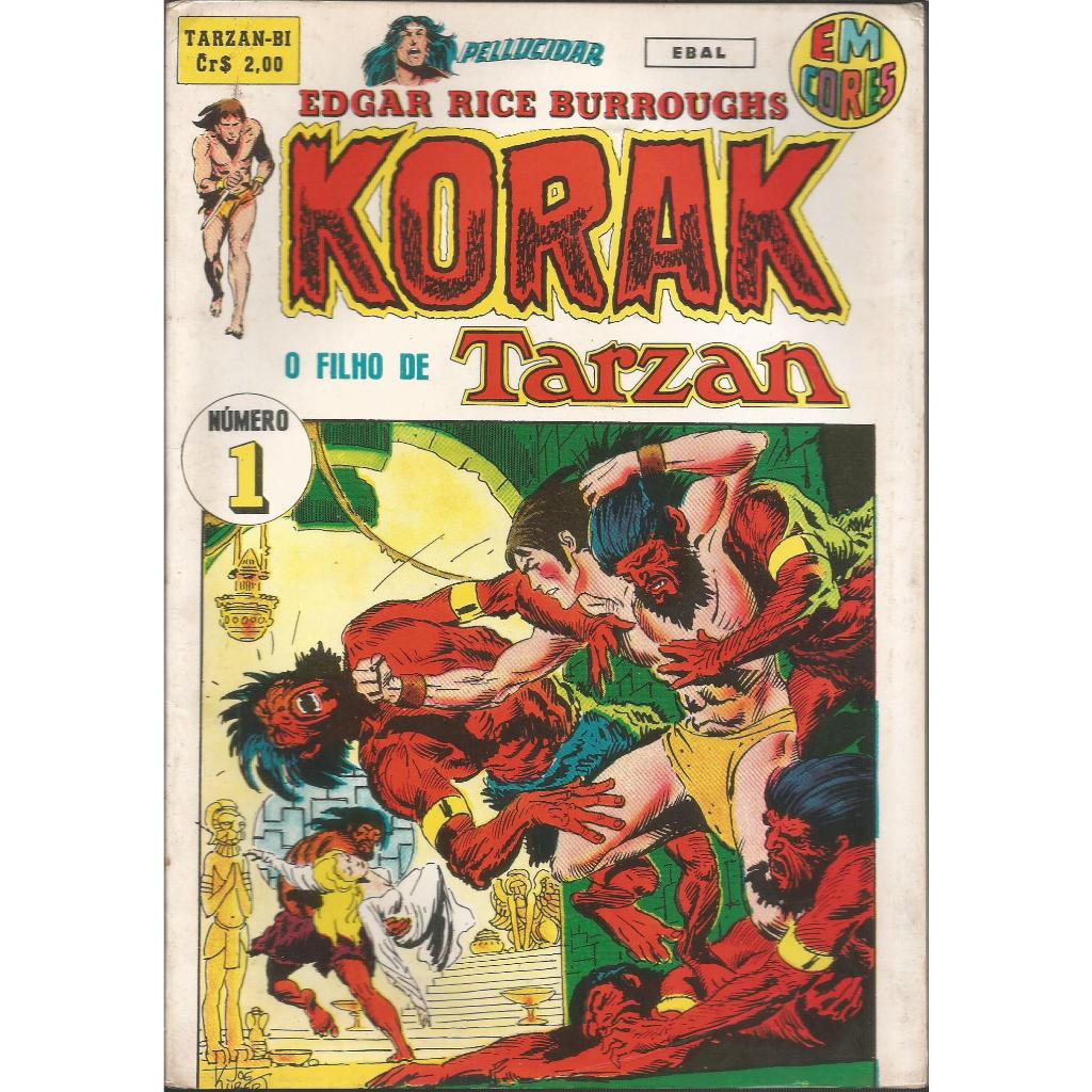 Hq Korak O Filho de Tarzan 1ª Série - n° 01 Editora Ebal