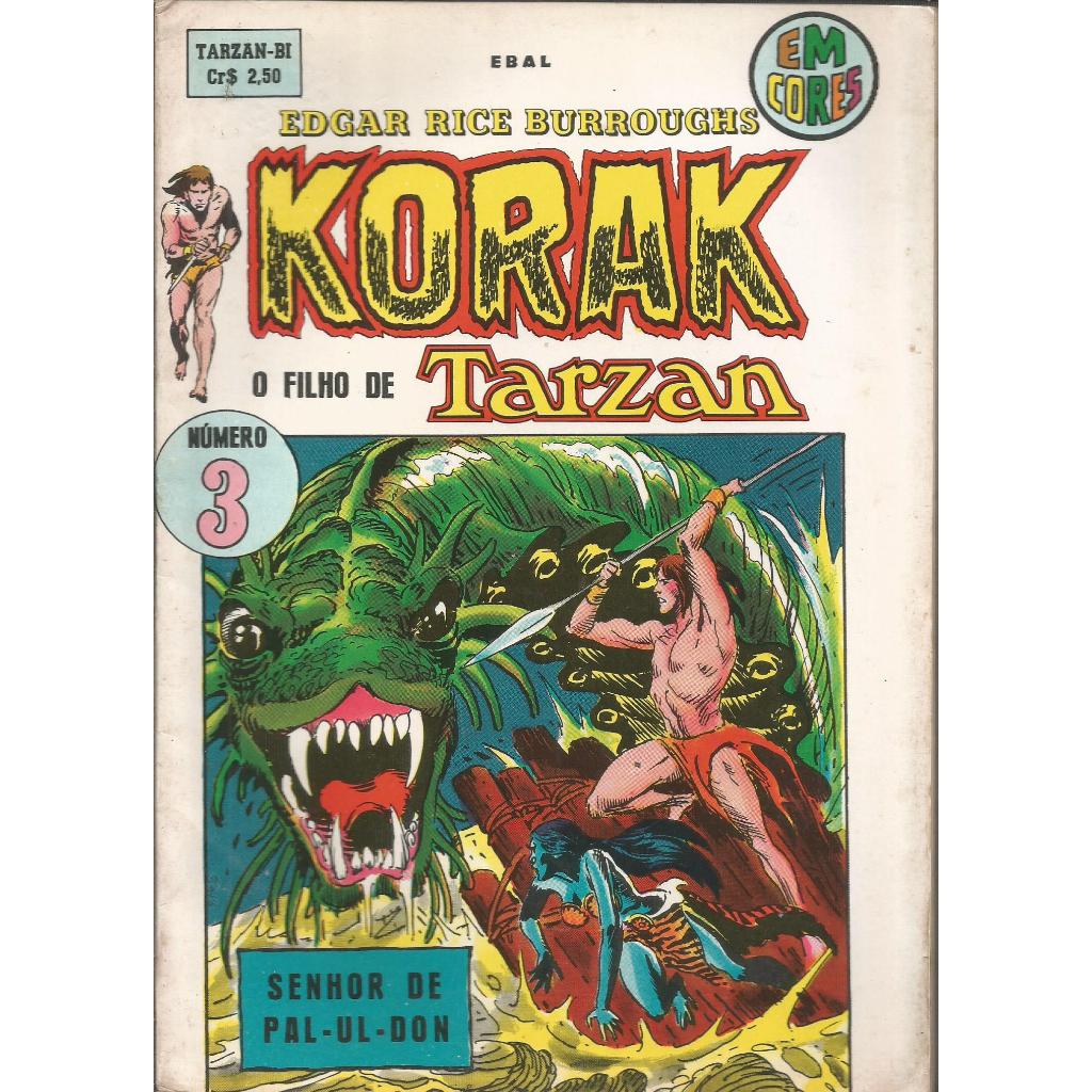 Hq Korak O Filho de Tarzan 1ª Série - n° 03 Editora Ebal