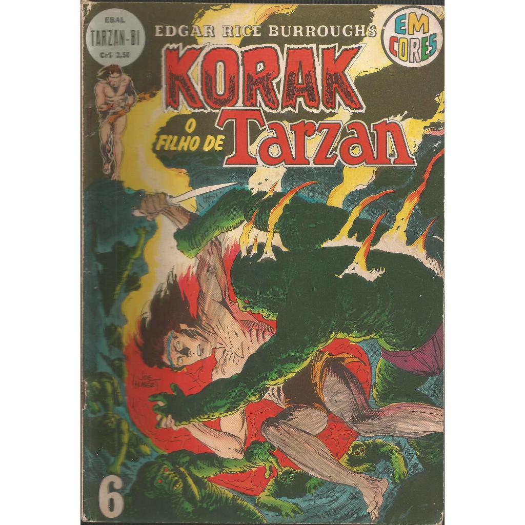 Hq Korak O Filho de Tarzan 1ª Série - n° 06 Editora Ebal
