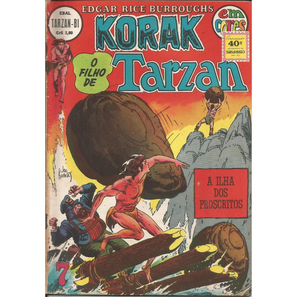 Hq Korak O Filho de Tarzan 1ª Série - n° 07 Editora Ebal