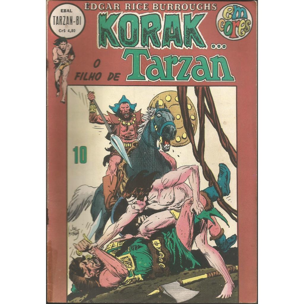 Hq Korak O Filho de Tarzan 1ª Série - n° 10 Editora Ebal