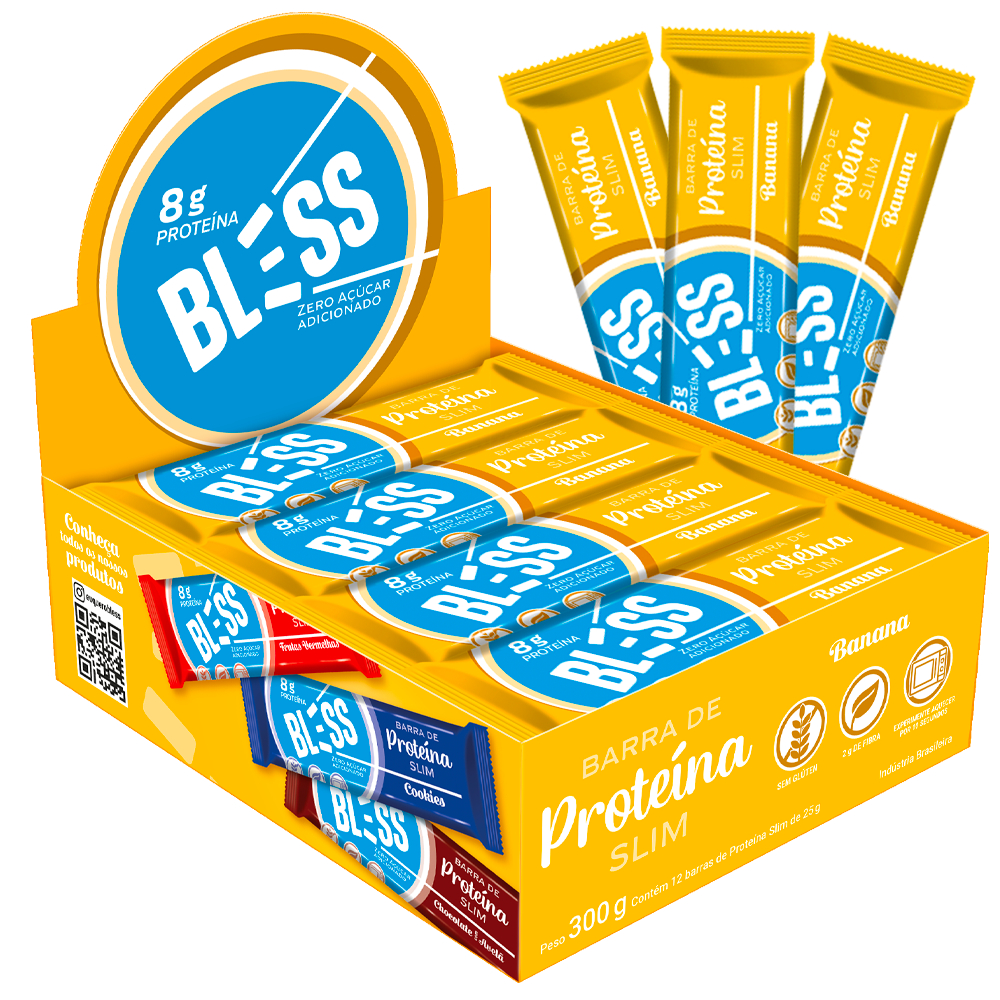 Barra de Proteína Bless Sem Açúcar 25g