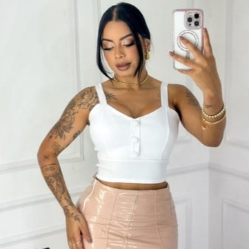 Cropped Bengaline com Bojo: Onde Comprar | BuscaProdutos