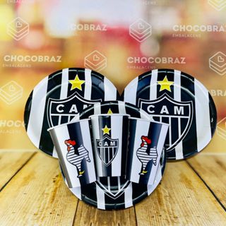 8 COPO PAPEL FESTA  ATLETICO MINEIRO 180ML REGINA em Oferta na Shopee