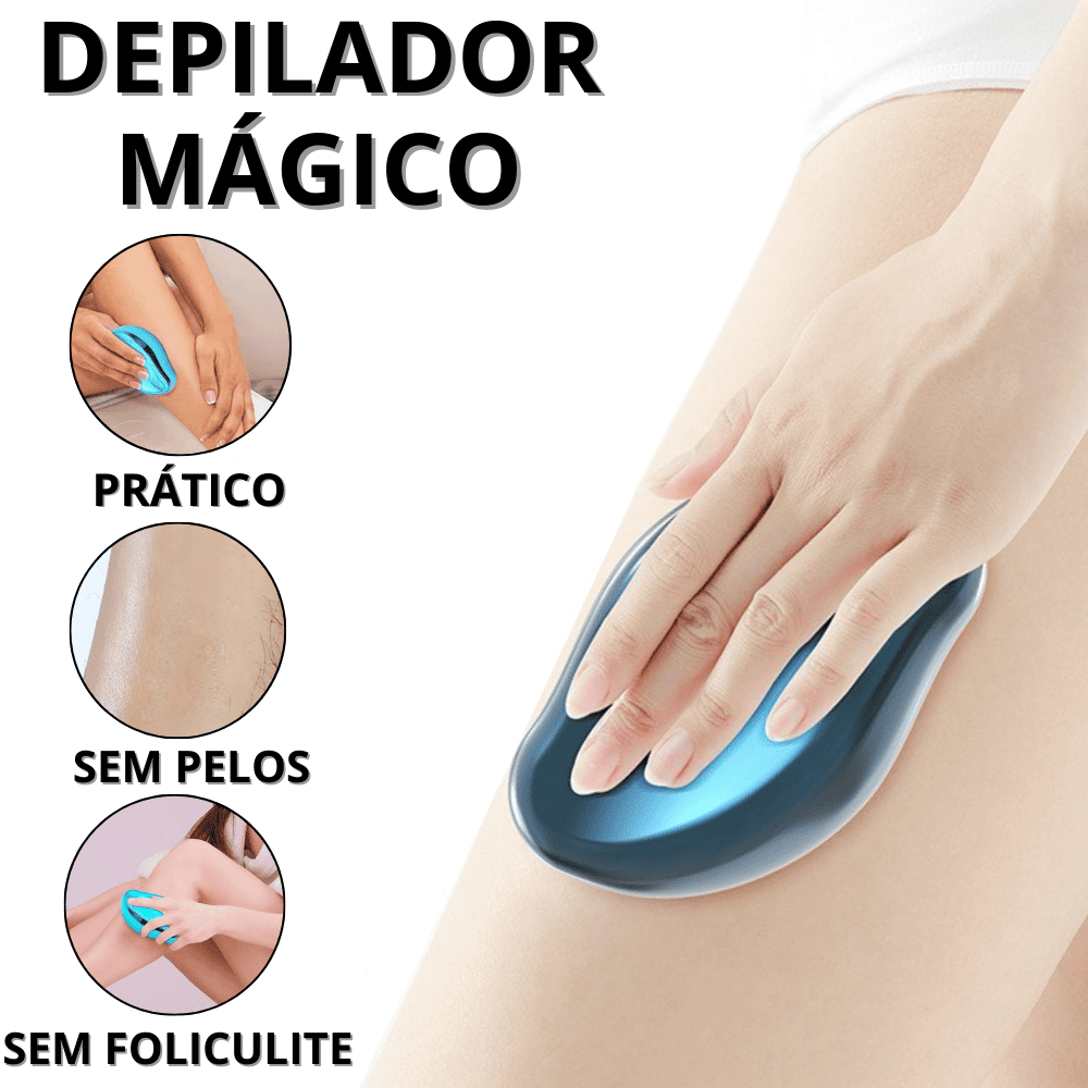 Depilador De Cristal Indolor Removedor De Pelos Reutilizável Depilado Sabonete Pra Depilação Manual