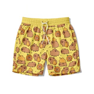 Short Praia Bermuda Masculina Estampada Capivara Fofa Escolha A Cor