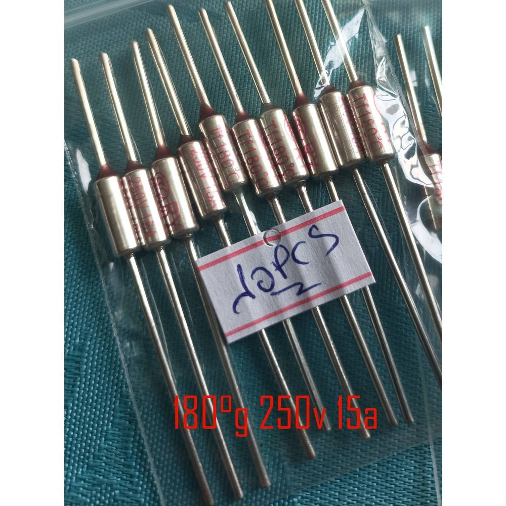 10x Fusível Térmico 10A 15A 113 120 125 135 150 165 172 184 192 240 G 250V Panela Elétrica Arroz Airfryer + Term. e Prot