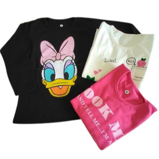 Blusa Menina manga comprida com Estampa em Oferta na Shopee