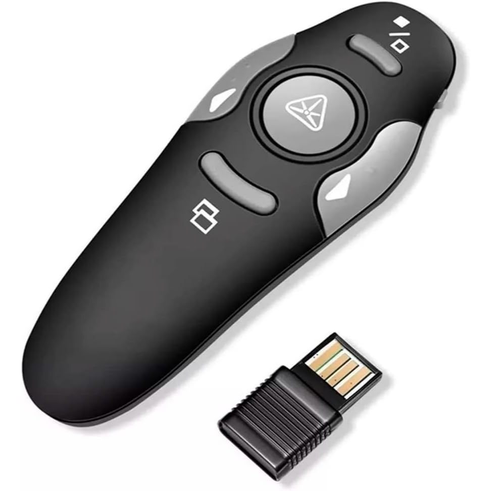 Apresentador Slide Sem Fio Caneta Laser Controle Powerpoint