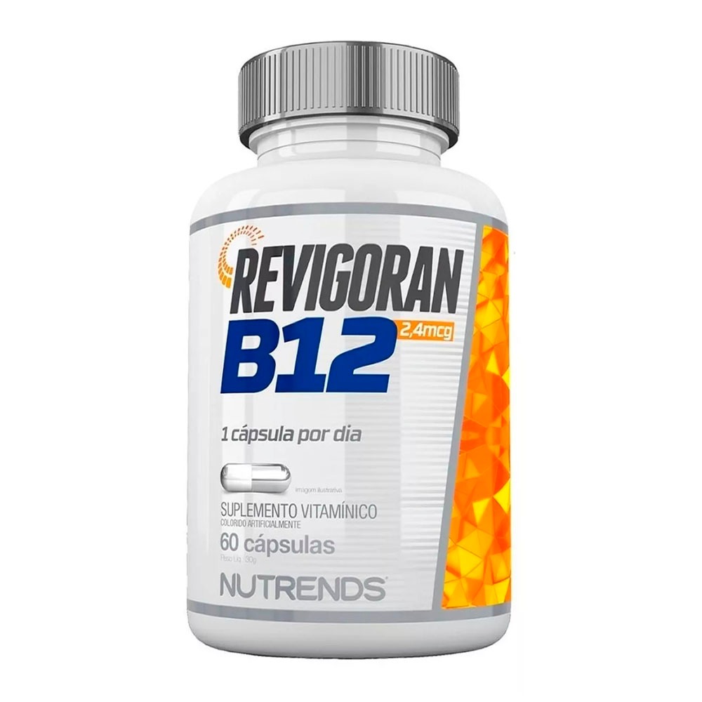 Revigoran Vitamina B12 2,4mcg - 60 Cápsulas - Nutrends - Health