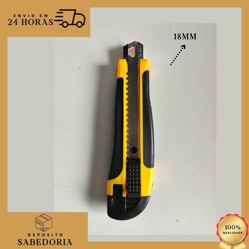 Estilete 18mm – Precisão e Corte Afiado para Qualquer Projeto!