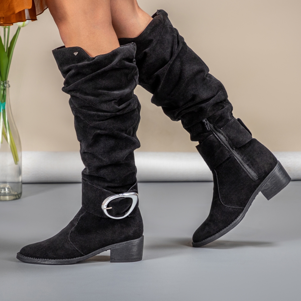 Bota Camurca Feminina Cano Longo: Onde Comprar | BuscaProdutos