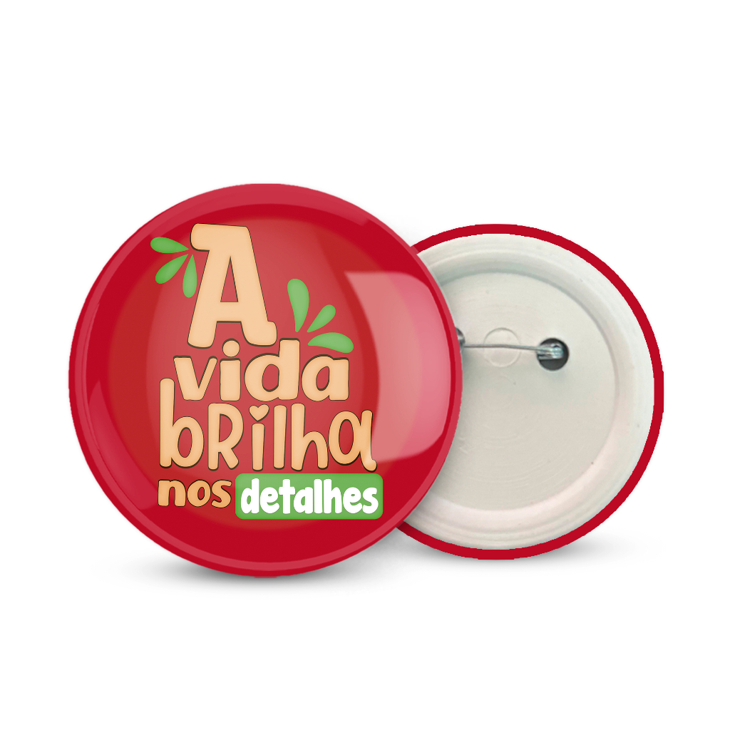 Botons Button Bottons Broche Personalizado kit com 150 Unidades Tamanho 3,5cm