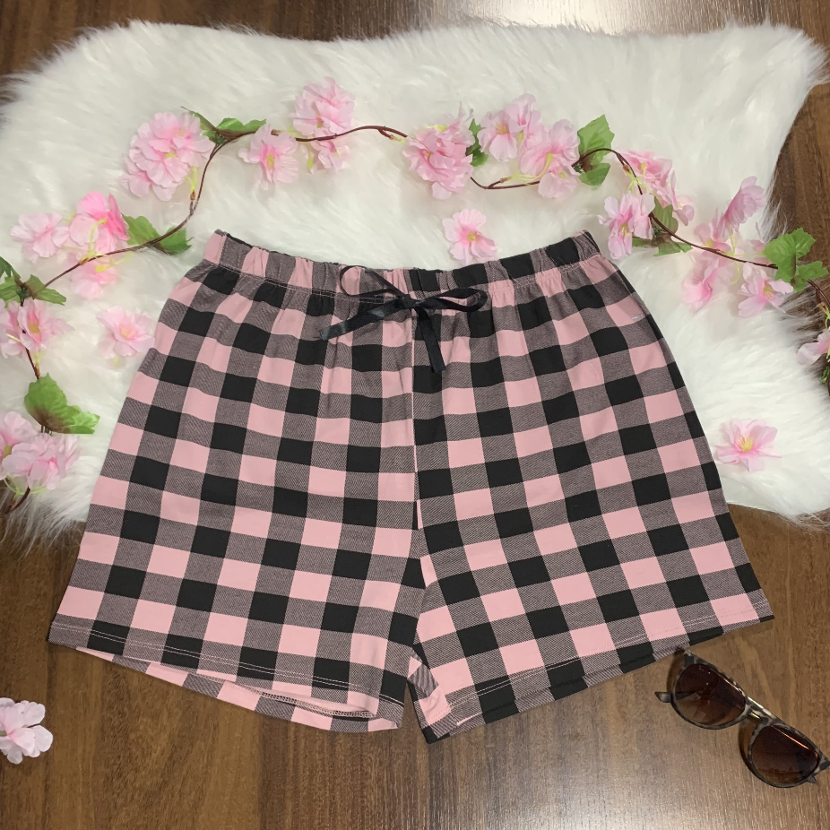 Smara Modas Shorts Bermuda em Viscolaycra Xadrez Feminino Dormir Confortável do P ao G1 em Oferta na Shopee