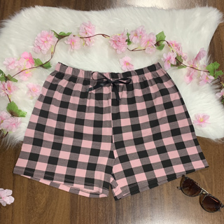 Smara Modas Shorts Bermuda em Viscolaycra Xadrez Feminino Dormir Confortável do P ao G1 em Oferta na Shopee