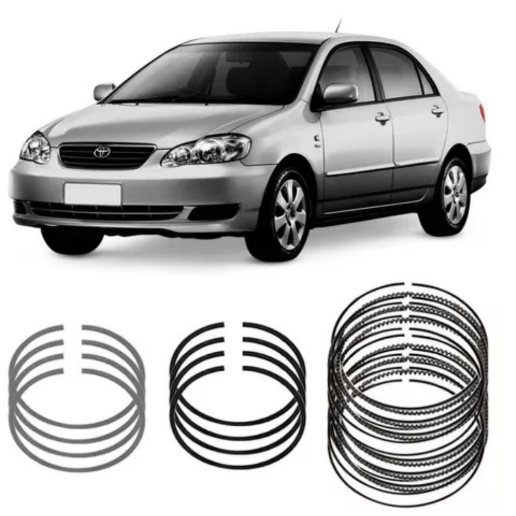 Jogo Anéis Pistão Std Toyota Corolla 1.8 16v Dohc 2006 2008