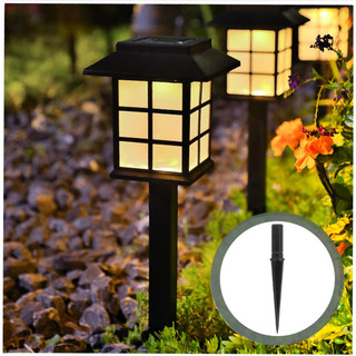 Luz De Jardim Externa Movida A Energia Luminária Solar Oriental Espeto Led Jardim Casa Iluminação