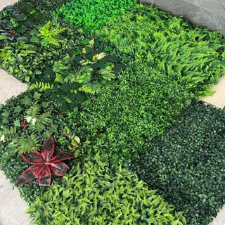 Placa 40x60 Jardim Vertical Verde Planta Flores Artifical Qualidade Lindo Top Luxo Folhagem Buxinho em Oferta na Shopee