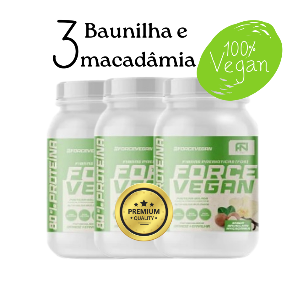 3 Proteinas Vegetais Force Vegan Mais vendidos