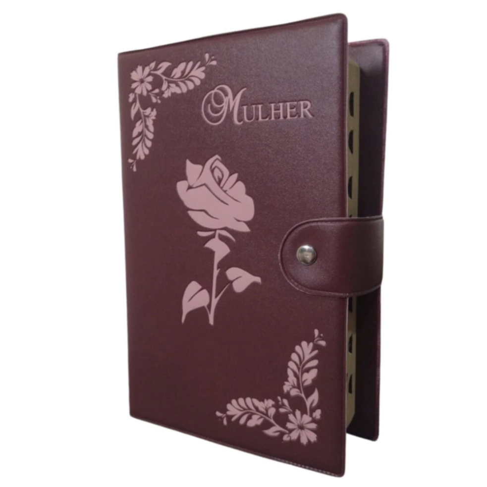 Capas Para Biblia C/ Botao Diversas Cores Feminina - Mulher | Tamanho Médio em Oferta na Shopee