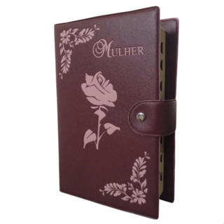 Capas Para Biblia C/ Botao Diversas Cores Feminina - Mulher | Tamanho Médio em Oferta na Shopee