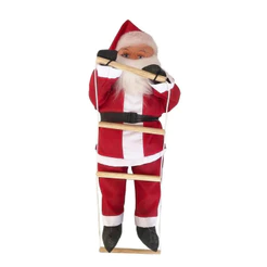 Boneco Papai Noel Grande Enfeite Subindo Escada Em Promoção