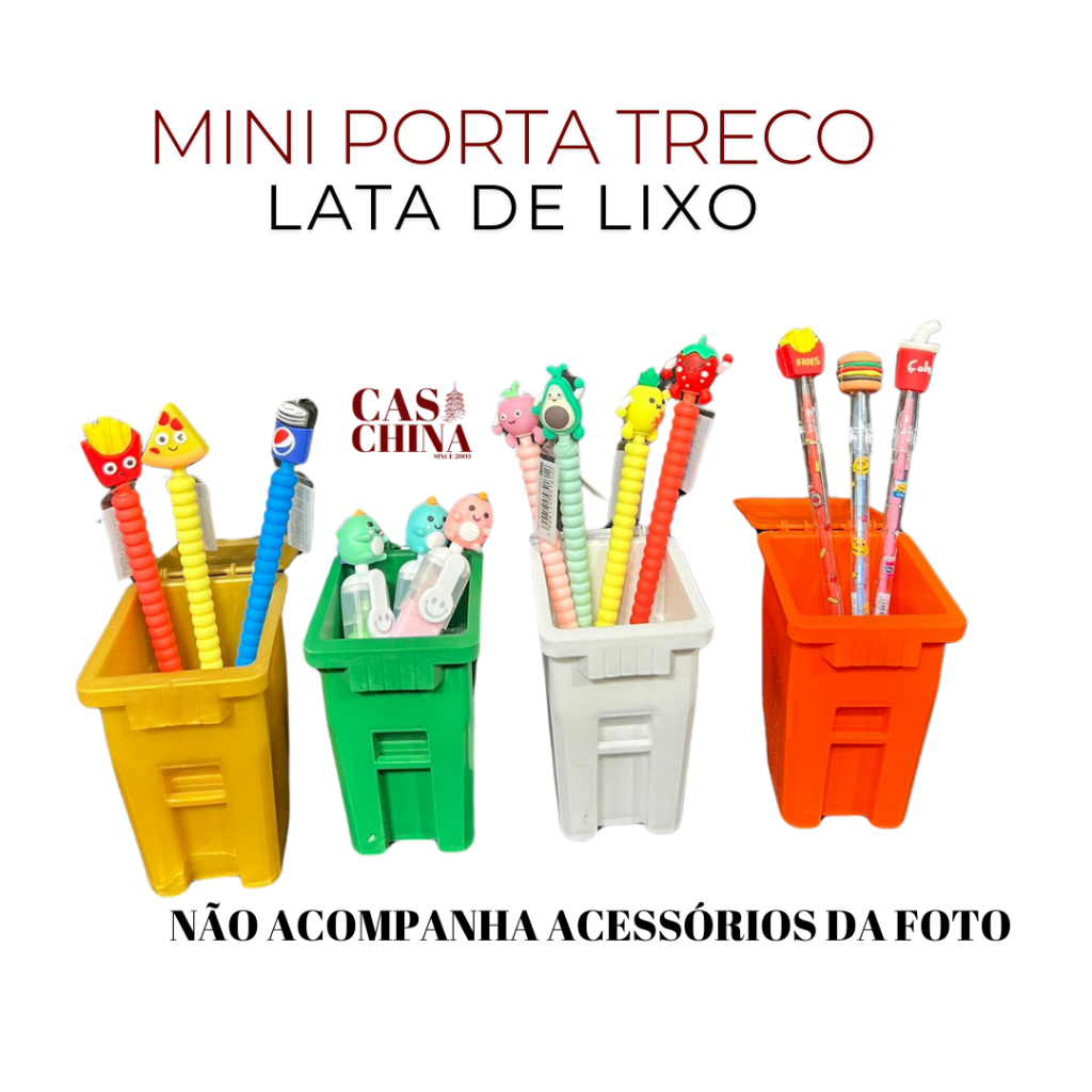 MINI PORTA TRECO DE LATA DE LIXO