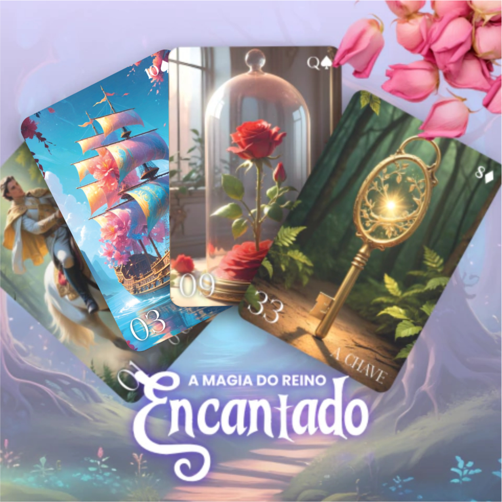 Tarot Baralho Cigano Lenormand - A magia do reino encantado - 36 cartas 100% Plastificadas