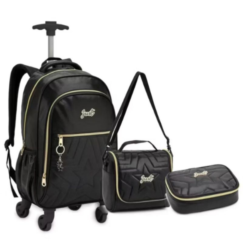 Kit mochilete Just estrela,com lancheira térmica e estojo em Oferta na Shopee