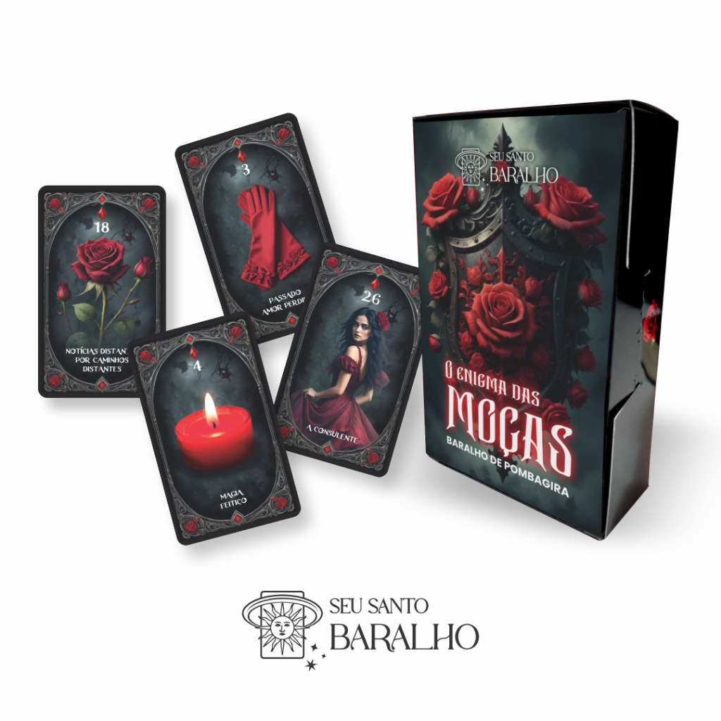 Tarot - Baralho de Pombagira - Enigma das Moças - 36 Cartas - NOVO TAMANHO 7x11cm - FOSCO em Oferta na Shopee
