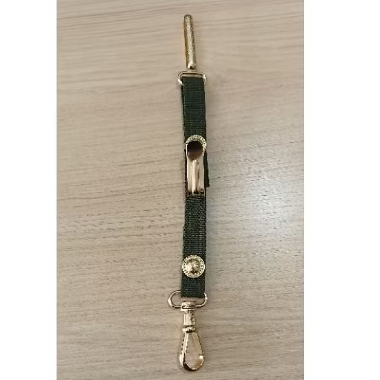 TALIM DE ESPADA VERDE COM METAL DOURADO OU PRETO.
