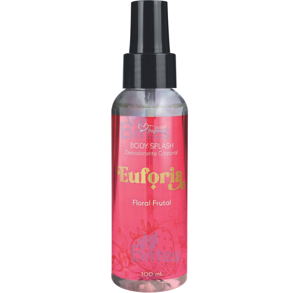 BODY SPLASH EUFORIA SUAVE FRAGRANCE COSMÉTICOS CORPORAL FLORAL FRUTAL