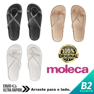 Sandália Papete Moleca Strass Feminina 100% Original Com Nota Fiscal e Garantia em Oferta na Shopee