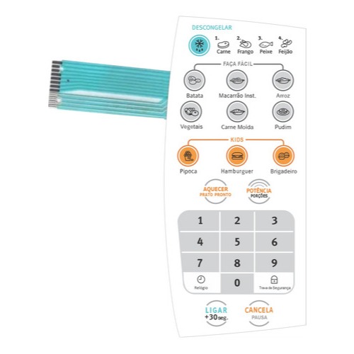 Teclado De Membrana Microondas Electrolux Mef28 em Oferta na Shopee