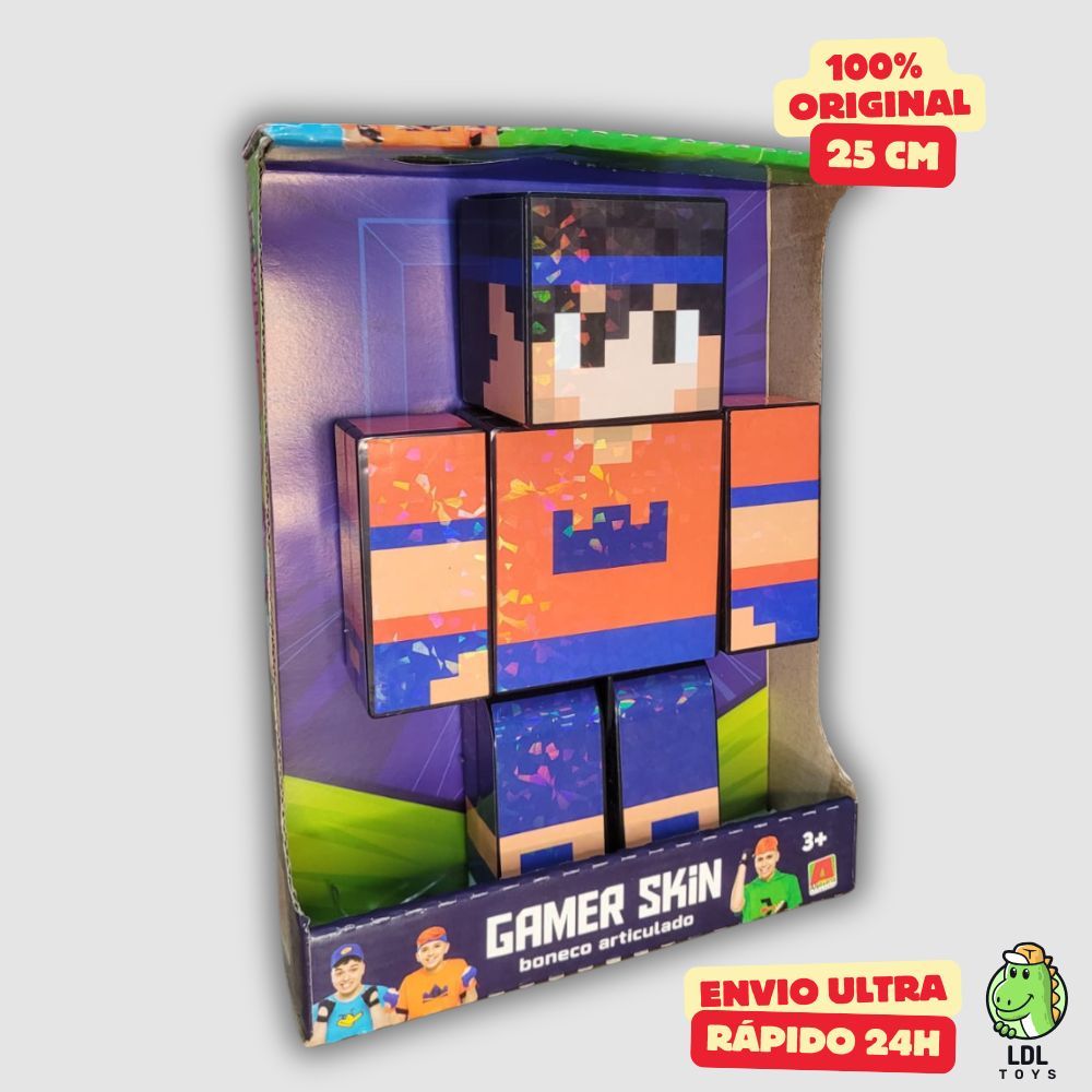 Boneco Gamer Skin Familia Arqueira Articulado Gamer Skin Hey Davi Youtuber 25cm Algazarra em Oferta na Shopee