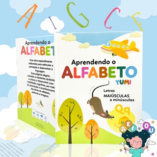 Livro: Aprendendo O Alfabeto | Leitura E Caligrafia Infantil Alfabeto Letras Maiúsculas E Minúsculas em Oferta na Shopee