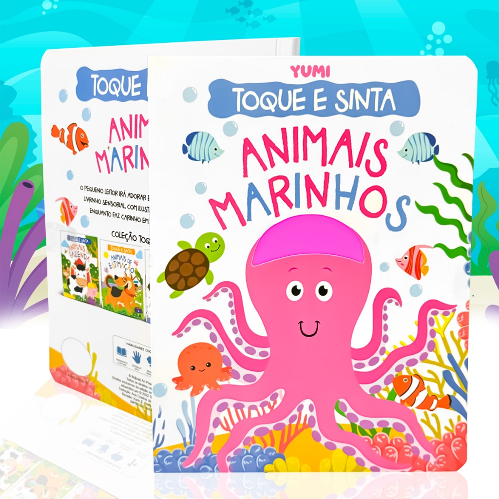 Leitura Interativa: Toque E Sinta A Textura Dos Animais | Livro Sensorial Para Crianças - Educativo